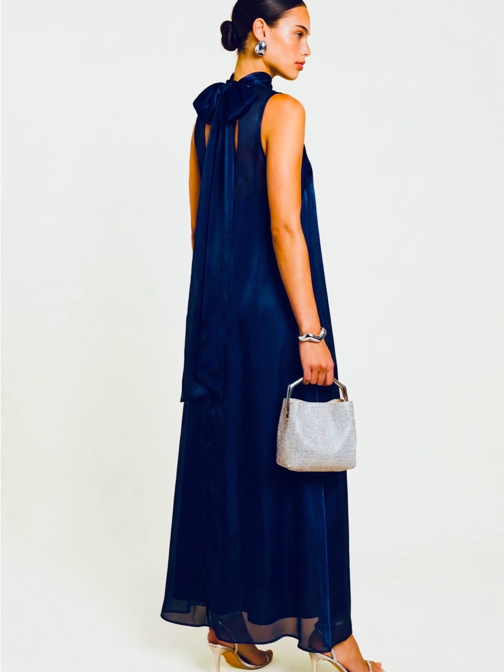 Caara | Alette Sleeveless Sheer Yoke Maxi Dress